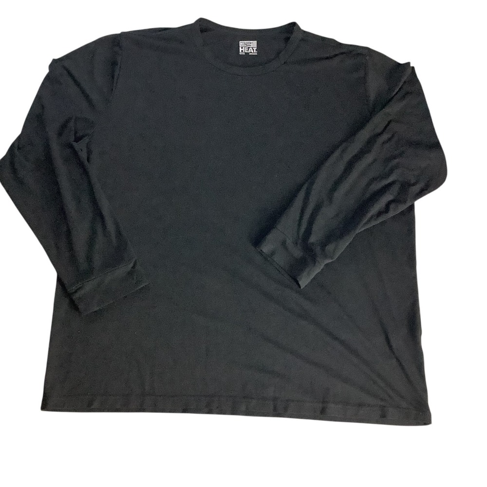 32 Degrees Heat T-Shirt Mens XXL Black Long Sleeve Crew Neck ‎ Athleisure